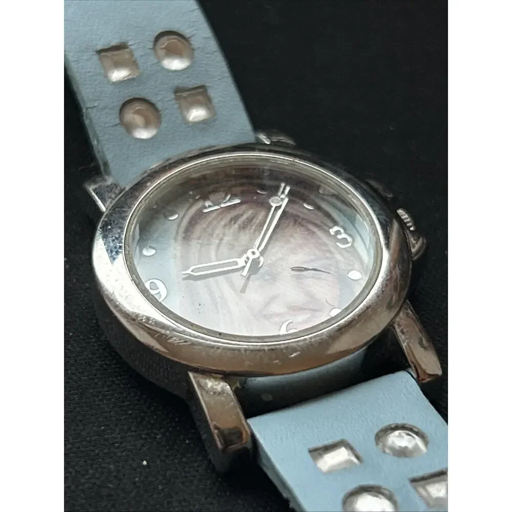 Disney Hannah Montana Silver Tone Blue Band Kids Watch